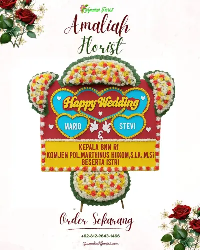 Karangan Papan Bunga Pernikahan di Cipadung Kidul